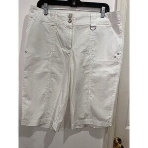Chicos Women White Short Size 15